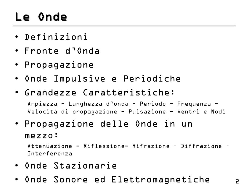 Le Onde Ppt Scaricare